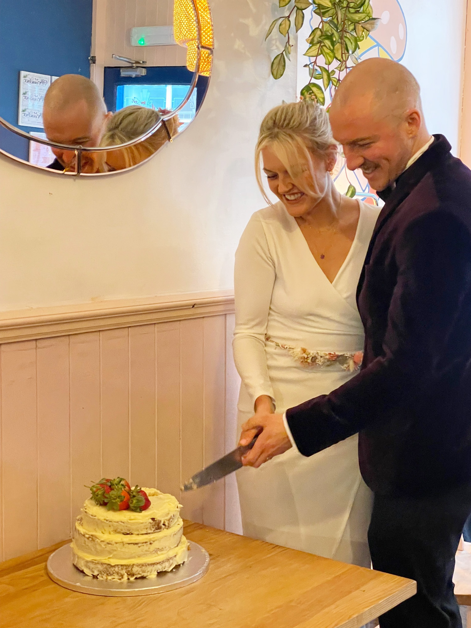vegan wedding cake made in torbay